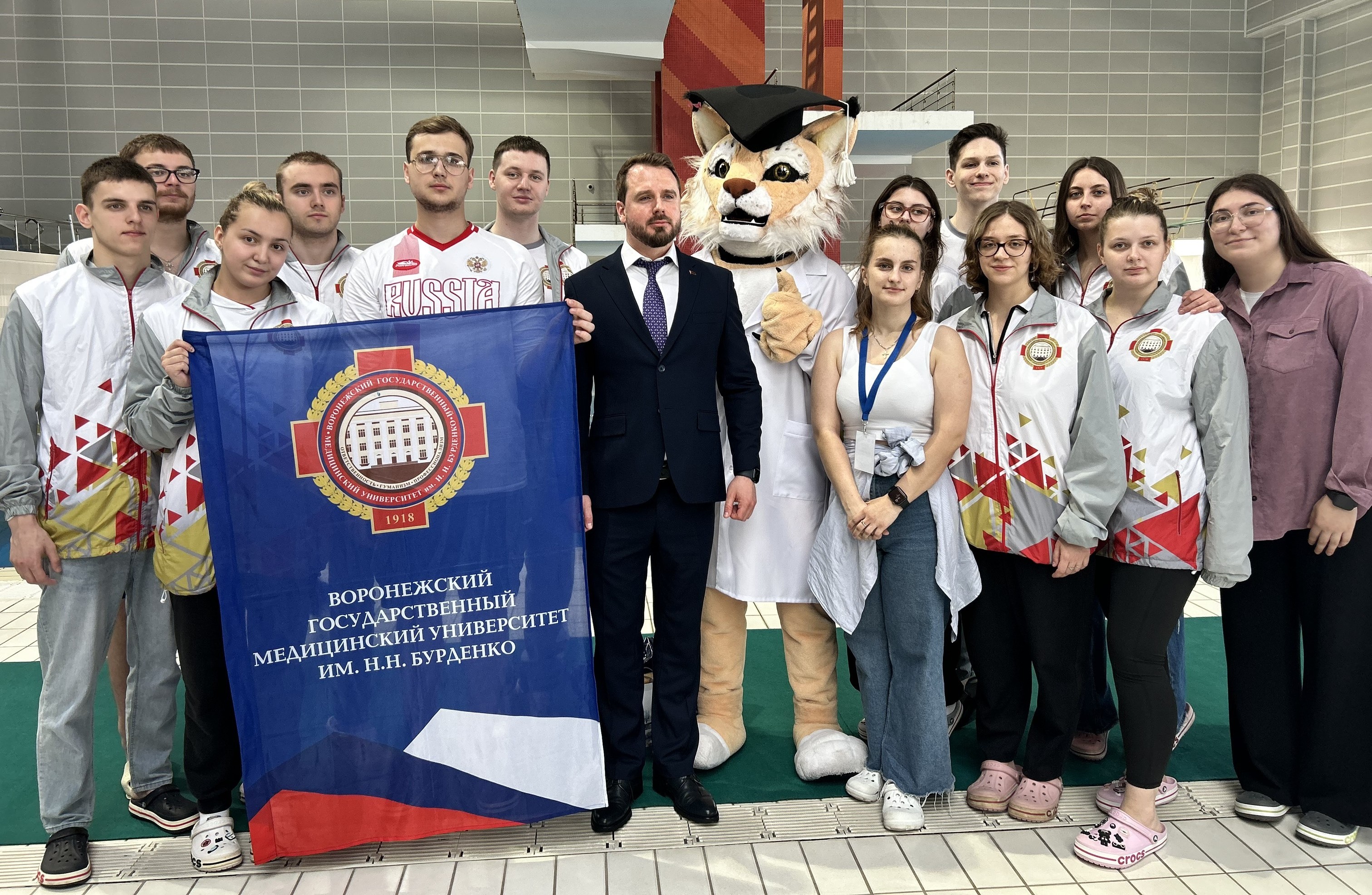 Команда пловцов ВГМУ им. Н. Н. Бурденко выступила на Международном турнире по плаванию Команда пловцов ВГМУ им. Н. Н. Бурденко выступила на Международном турнире по плаванию